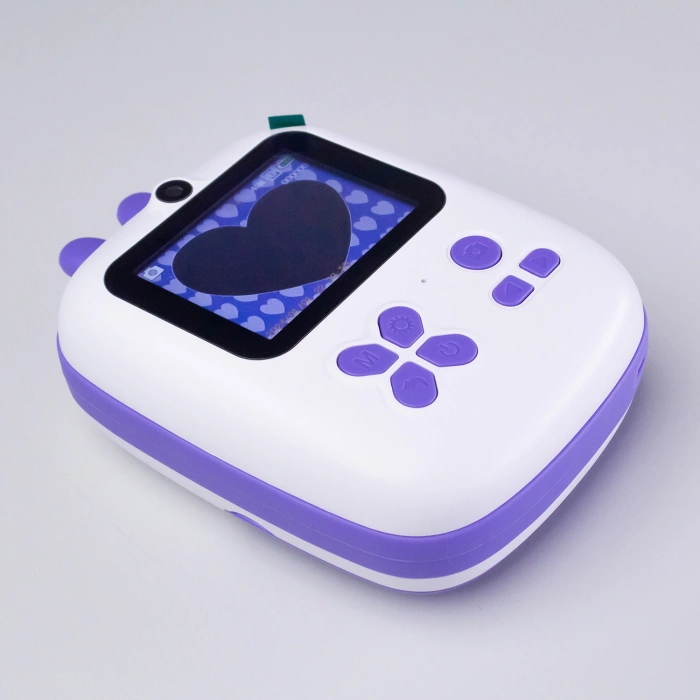 Mini Thermal Printer for Kids with Camera and Camcorder - Purple