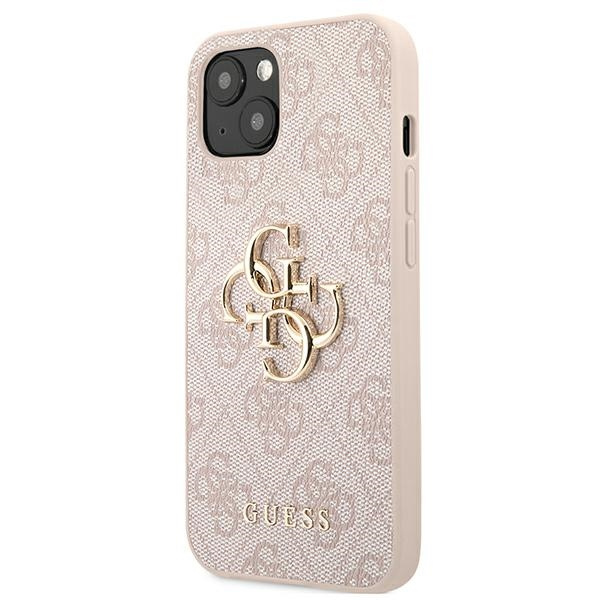 Coque GUESS Apple iPhone 13 4G Big Metal Logo Pink Hardcase