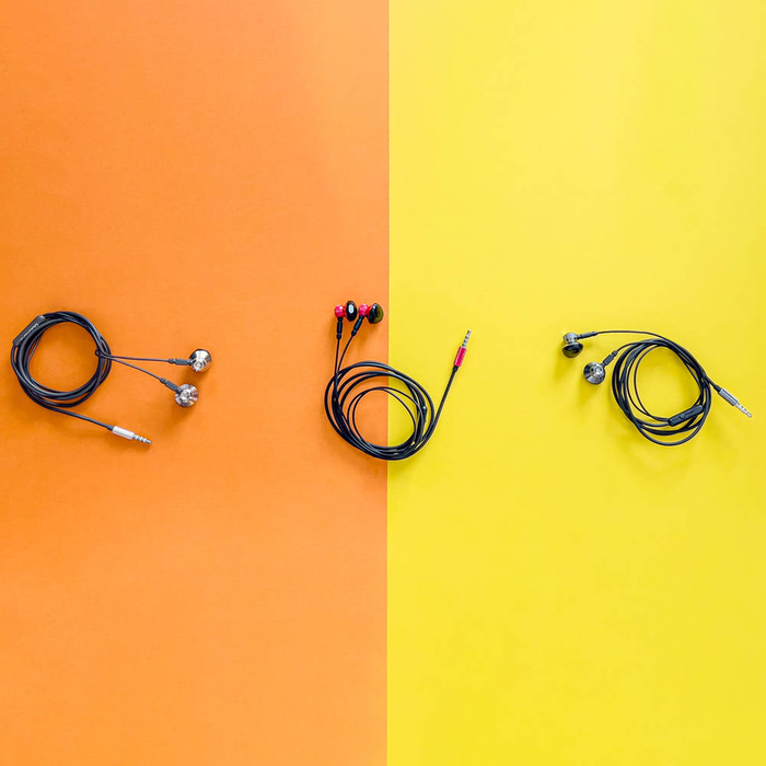 Dudao kovová drátová sluchátka sluchátka 3,5mm mini jack šedá (X2C-Grey)