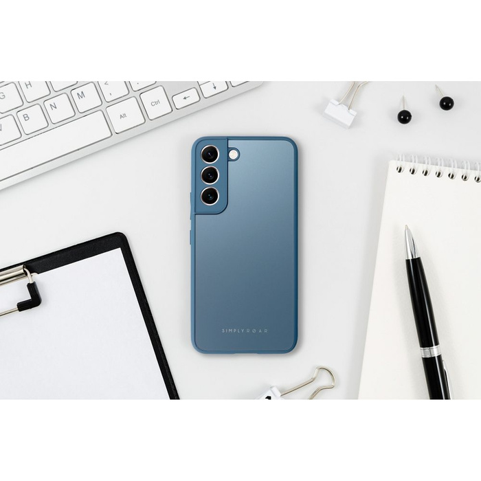 Roar case MATTE Glass Case - for Samsung Galaxy A12 blue