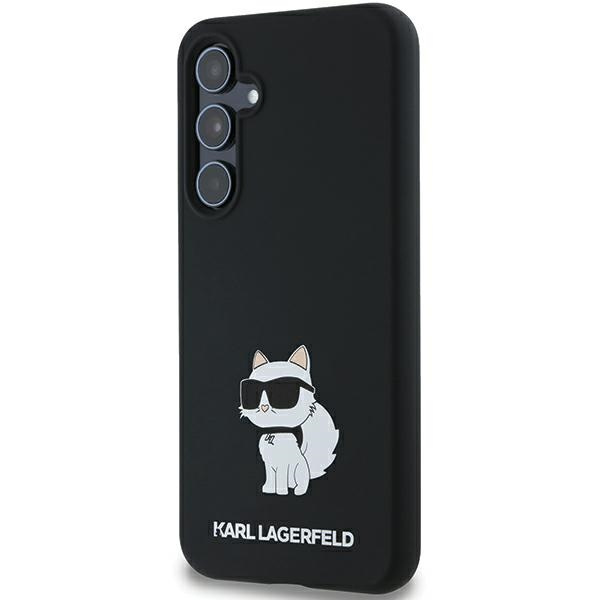 Etui Karl Lagerfeld KLHCSSamsung Galaxy A55SMHCNPK Samsung Galaxy A55 Samsung Galaxy A556 czarny/black hardcase Silicone Choupette Metal Pin