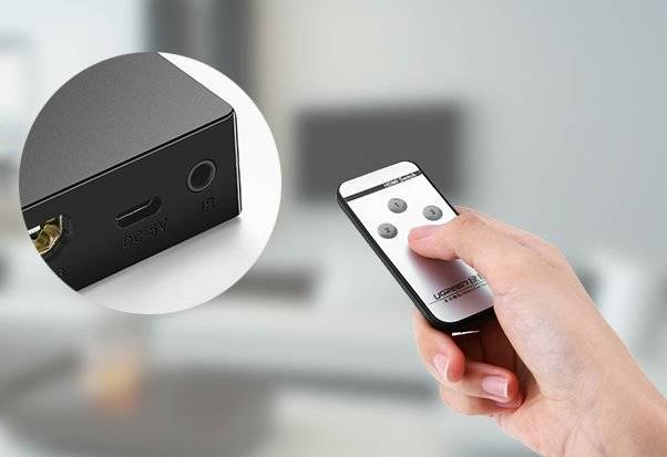 Ugreen přepínač rozdělovač rozdělovač HDMI - 3x HDMI 3D 4K 7,5 Gbps 36 bit na kanál černá (40234)