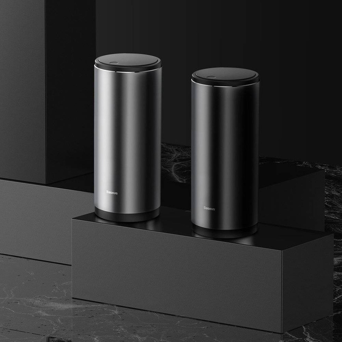 Baseus car mini trash can with lid for car black (CRLJT-01)