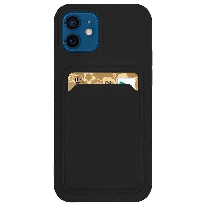 Card Case silikonew case wallet with document card pocket for Xiaomi Redmi Note 11 Pro+ 5G / 11 Pro 5G / 11 Pro black
