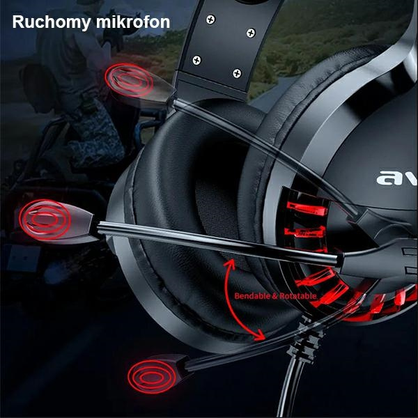 AWEI Gaming Headphones With Microphone ES-770i Black