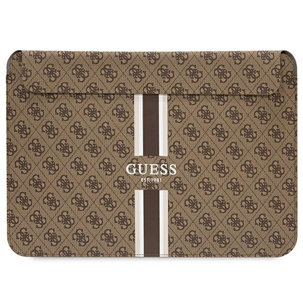 Guess Sleeve GUCS14P4RPSW 14" braun/ braun 4G Gedruckte Streifen