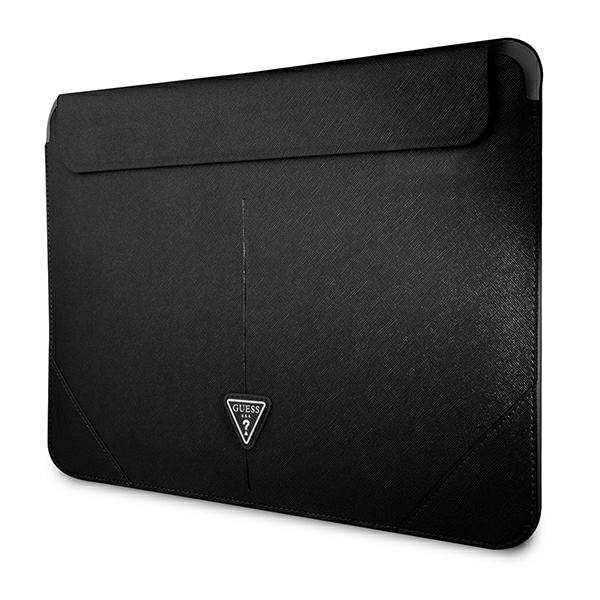 Coque GUESS Laptop 13 14 Sleeve Saffiano Triangle Logo Noir Case