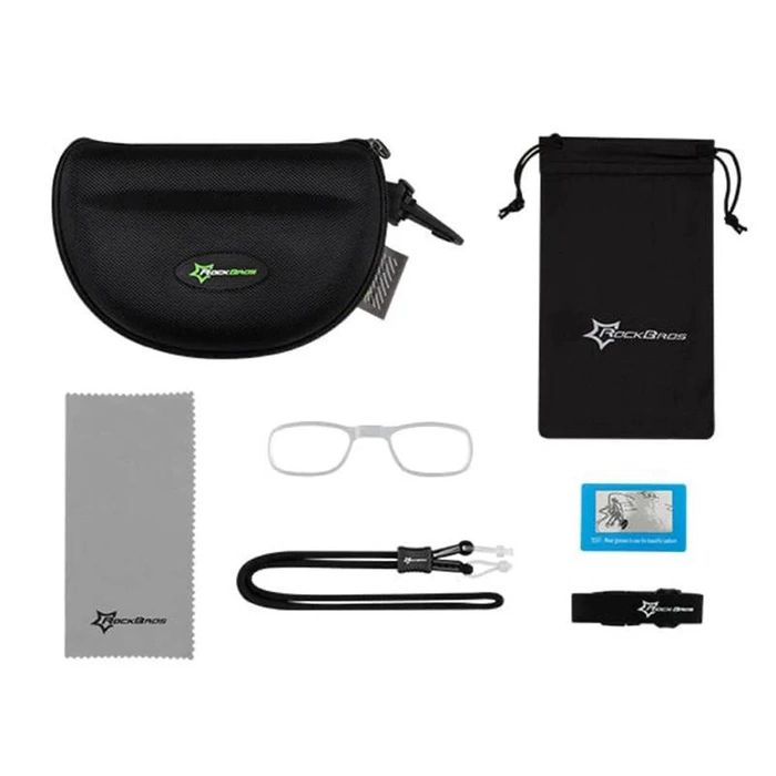 Lunettes de vélo photochromiques UV400 Rockbros 10141 rouges