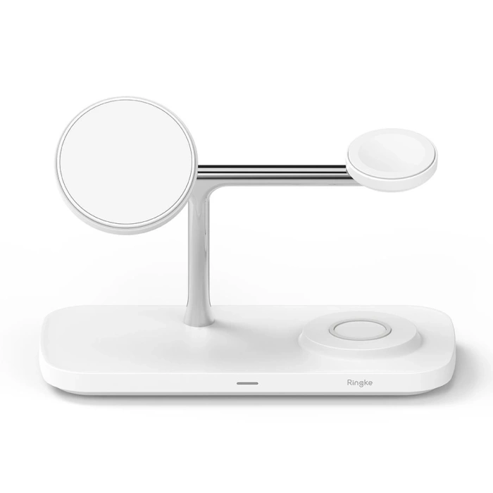 RINGKE 3IN1 QI2 MAGNETIC MAGSAFE WIRELESS CHARGER WHITE