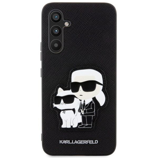 Karl Lagerfeld KLHCA34SANKCPK A34 5G A346 hartcase schwarz/schwarz Saffiano Karl &amp; Choupette