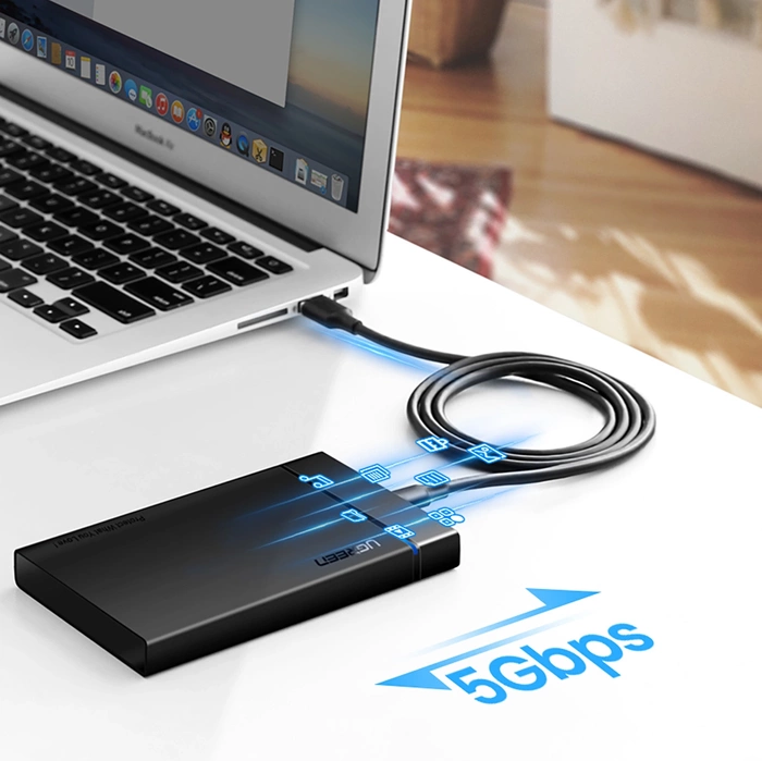 Cavo Ugreen USB 3.0 - Cavo USB tipo C 2m 3A nero (20884)