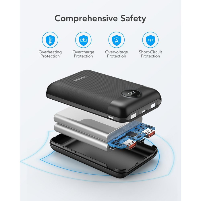 Powerbank Veger S20 (W2053) PD QC3.0 2A 22,5W 20000 mAh czarny