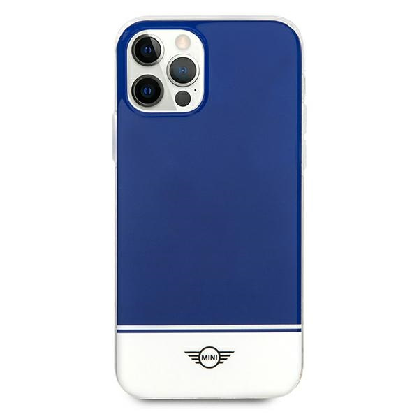 Mini MIHCP12MPCUBINA iPhone 12/12 Pro 6.1" navy blue/navy hard case Stripe Collection