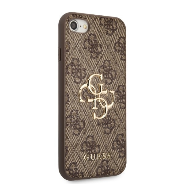 Guess GUHCI84GMGBR iPhone 7/8/SE 2020/2022 hnědá/hnědá hardcase 4G Big Metal Logo