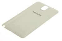 SAMSUNG Galaxy Note 3 Dvířka baterie z pravé bílé imitace kůže třídy B