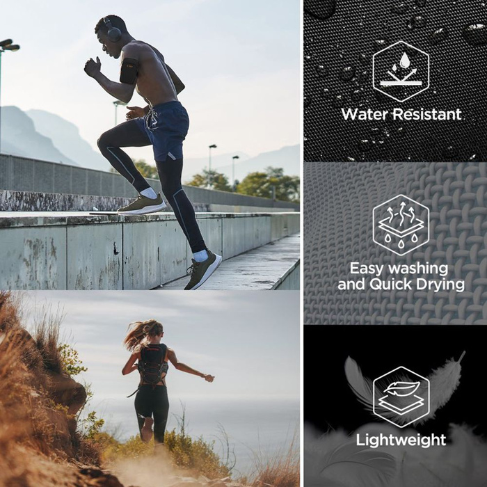 TECH-PROTECT M7 UNIVERSAL SPORT ARMBAND BLACK/ORANGE