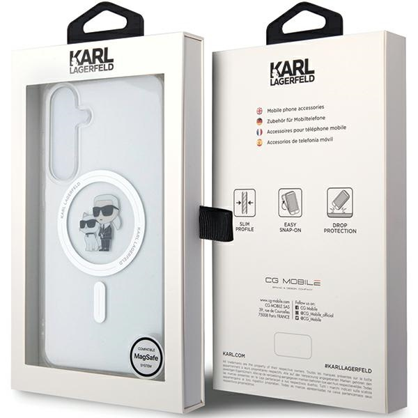 Etui Karl Lagerfeld KLHMS24SHGKCNOT Samsung Galaxy S24 S921 transparent hardcase IML Karl&Choupette MagSafe Case