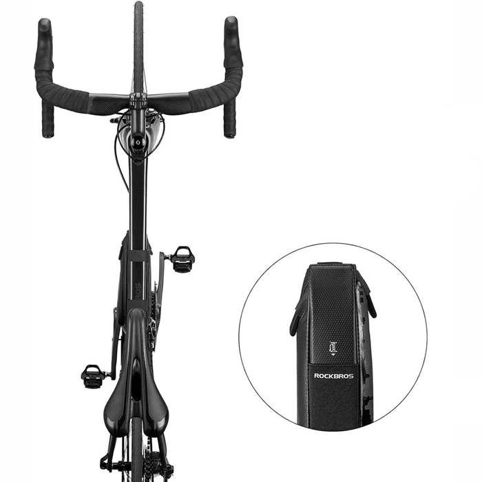 Sacoche de vélo étanche Rockbros B39-2 pour cadre - noir