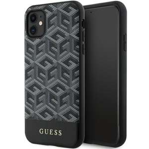 Guess GUHMN61HGCFSEK iPhone 11 / Xr 6.1" schwarz/schwarz hartcase GCube Stripes MagSafe