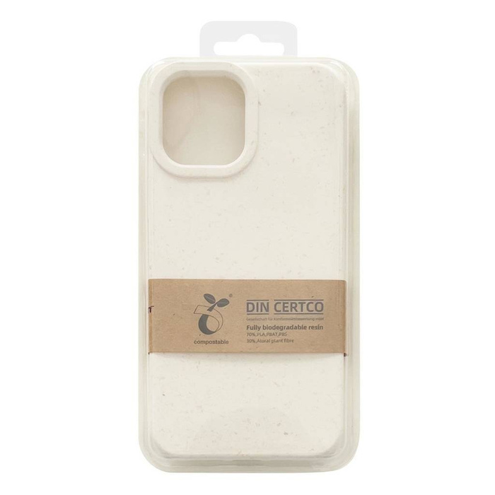 Custodia Eco Case per iPhone 14 Plus cover degradabile in silicone bianco