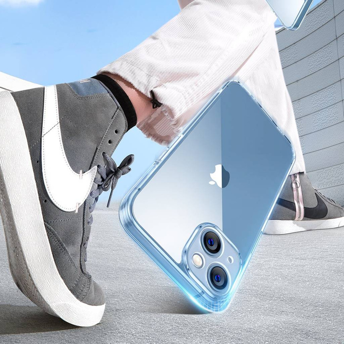 Estuche protector mejorado Ugreen Classy Clear para iPhone 14 Plus transparente (LP618) con marco de gel Estuche protector mejorado Classy Clear