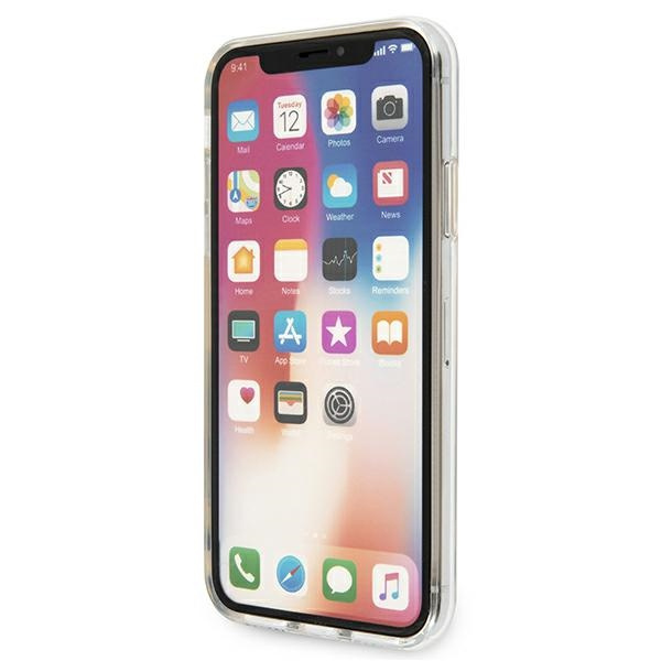 Coque KARL LAGERFELD Apple iPhone X Xs Karl &amp; Choupette KLHCPXCKTR Valise rigide transparente