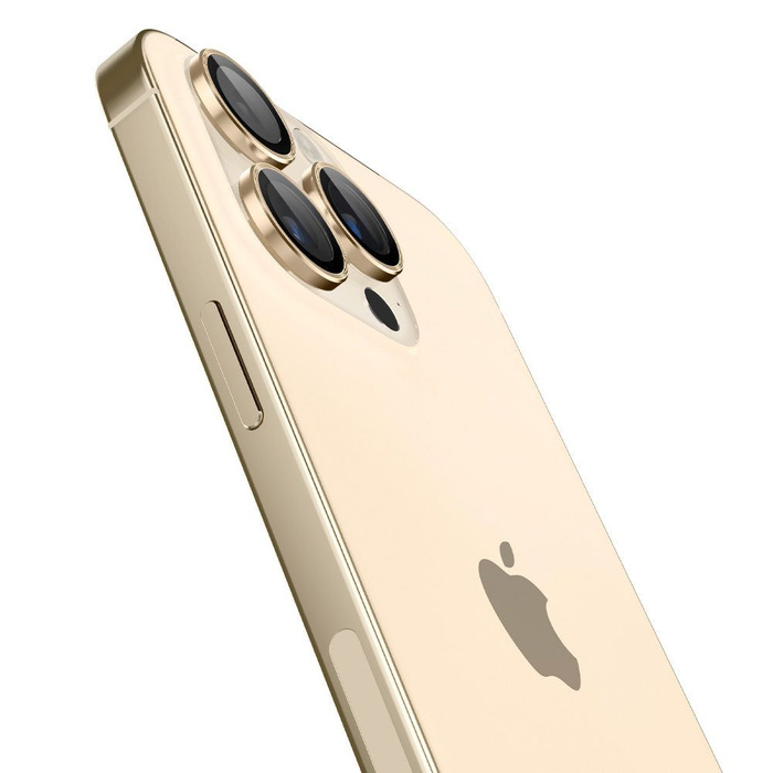CAMERA PROTECTOR Spigen OPTIK.TR "EZ FIT" CAMERA PROTECTOR 2-PACK IPhone 14 PRO / 14 PRO MAX GOLD
