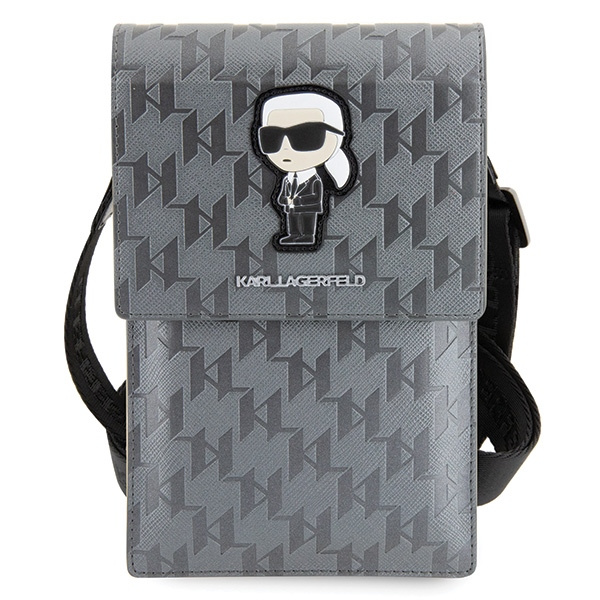 Karl Lagerfeld Bolso KLWBSAKHPKG plata/plata Saffiano Monogram Ikonik