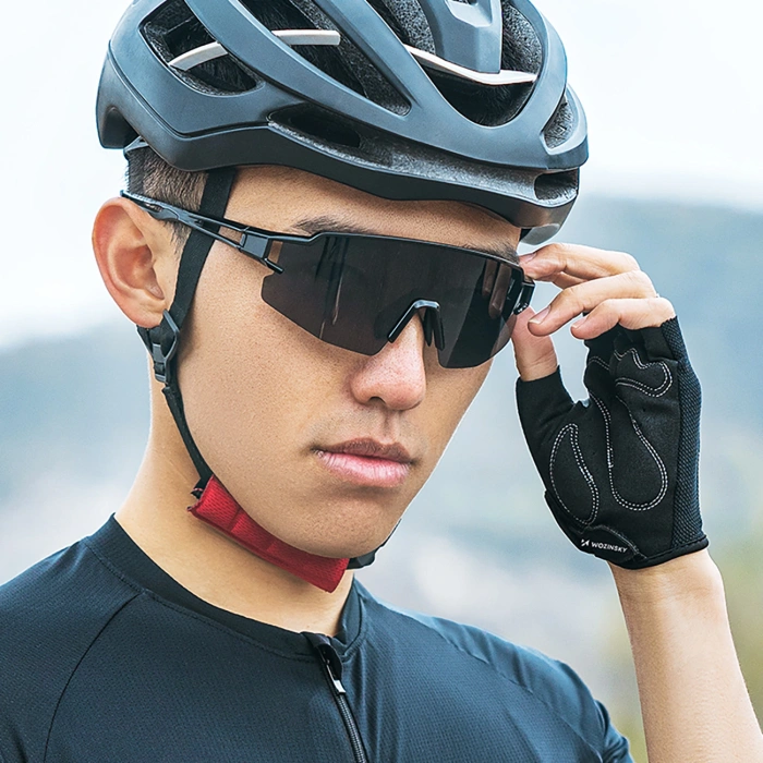 Rękawiczki rowerowe Wozinsky WRR-02M rozmiar M - szare