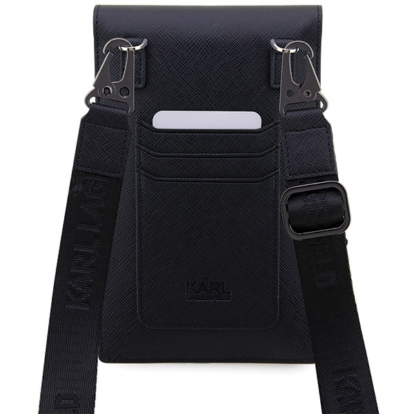 Karl Lagerfeld Handtasche KLWBSAKCPMK schwarz/schwarz Saffiano Karl &amp; Choupette