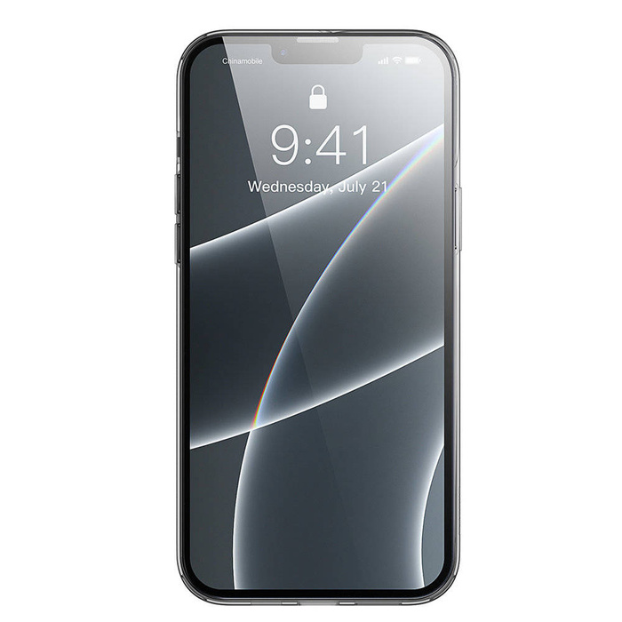 Baseus Simple Series Case průhledné gelové pouzdro iPhone 13 Pro černé (ARAJ000401)