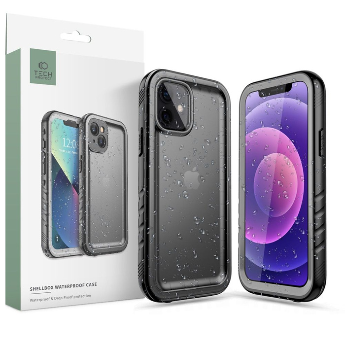 TECH-PROTECT SHELLBOX IP68 IPhone 12 / 12 PRO BLACK