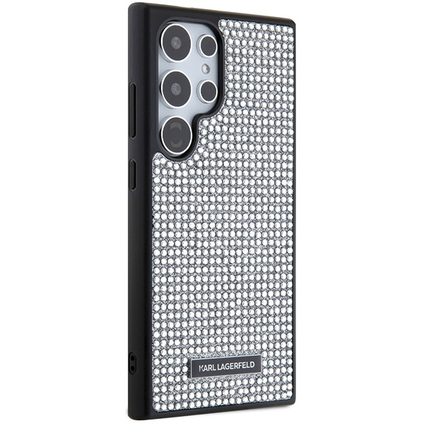 Etui Karl Lagerfeld KLHCS24LHDSPRS S24 Ultra S928 hardcase srebrny/silver Rhinestone Metal Logo Case