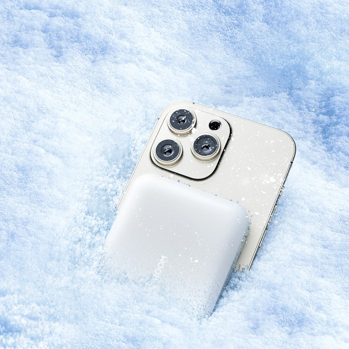 Joyroom JR-W020 20 W 10000 mAh MagSafe Powerbank + USB-C – USB-C 0,25 m Kabel – Weiß