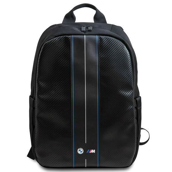 BMW Rucksack BMBP15COMSCAKL 16" schwarz/schwarz Carbon Blue Stripes
