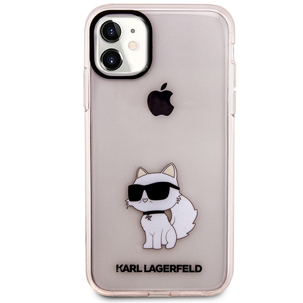 Karl Lagerfeld KLHCN61HNCHTCP iPhone 11 / Xr 6.1" rose/rose durcase Ikonik Choupette