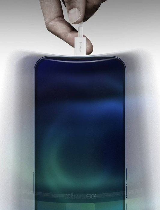 Baseus Superior Câble  USB - Lightning 2,4A 1 m Blanc (CALYS-A02)