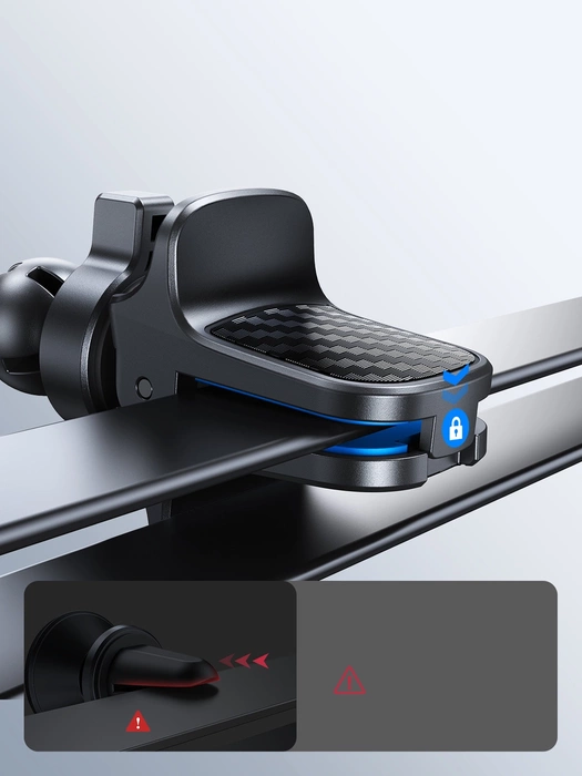 Joyroom soporte de teléfono para salida de aire de coche negro (JR-ZS377)