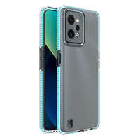 Spring Case pour Realme C31 housse en silicone avec cadre bleu clair