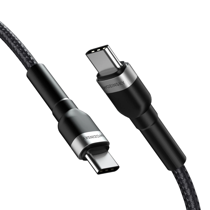 Wozinsky WNBCC2 USB-C / USB-C PD 65W Kabel 2 m - Schwarz