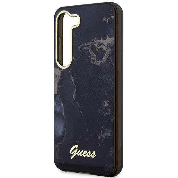 Coque Guess GUHCS23MHTMRSK S23 Plus S916 noir/noir durcase Golden Marble Collection Case