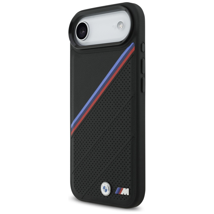Etui BMW M Tricolor Metal Logo MagSafe   do iPhone 17 Air czarny