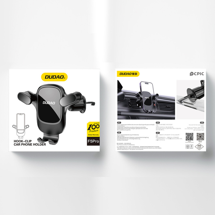 Dudao F5Pro Lüftungs-Autotelefonhalter – Schwarz