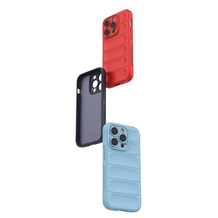 Magic Shield Case Hülle für iPhone 14 Pro elastische gepanzerte Hülle in Burgund