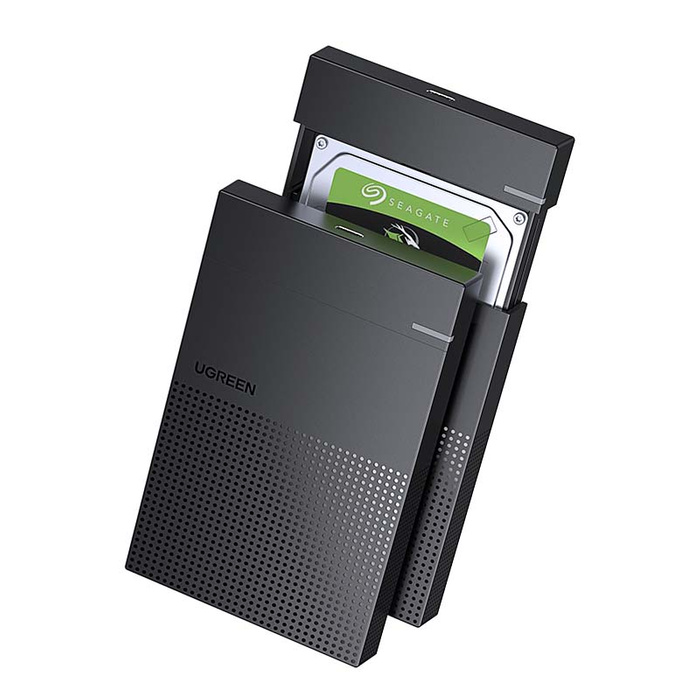 UGREEN CM471 Carcasa externa para disco duro/SSD de 2,5", USB-A 3.2 Gen 1 5Gbps (negro)