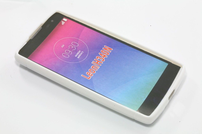 Housse S-Line LG Leon H340N Blanc Coque Silicone