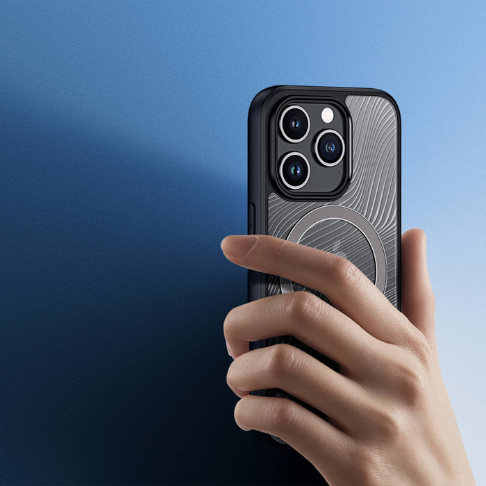 Gepanzerte Hülle für iPhone 15 Pro mit MagSafe Dux Ducis Aimo Mag – schwarz