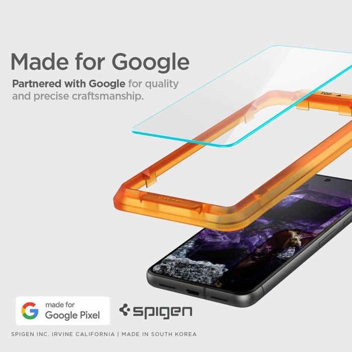 Vidrio Templado Spigen Alm Glas.tr Paquete de 2 Google Pixel 8 Transparente