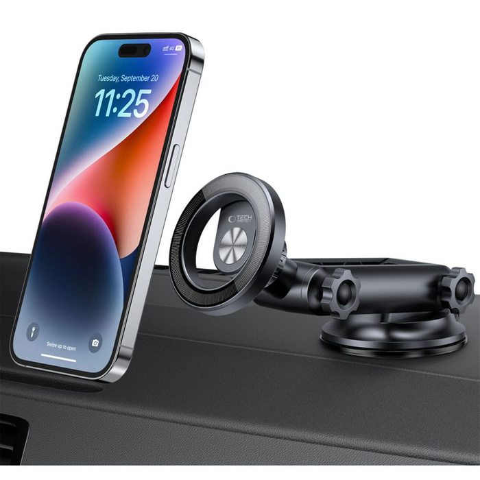 TECH-PROTECT N53 MagNETIC MagSafe DRŽÁK DO AUTA NA PALUBNÍ DESKU ČERNÝ