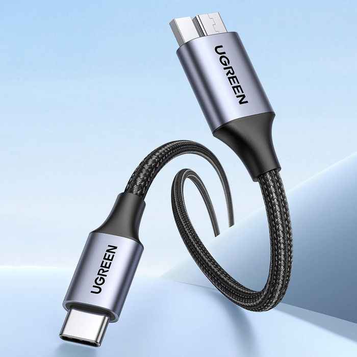 Kábel USB C - Micro USB B 3.0 5Gb/s 3A 1m Ugreen US565 - szürke